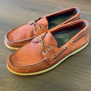 Sperry for J.Crew Topsider in Red Leather